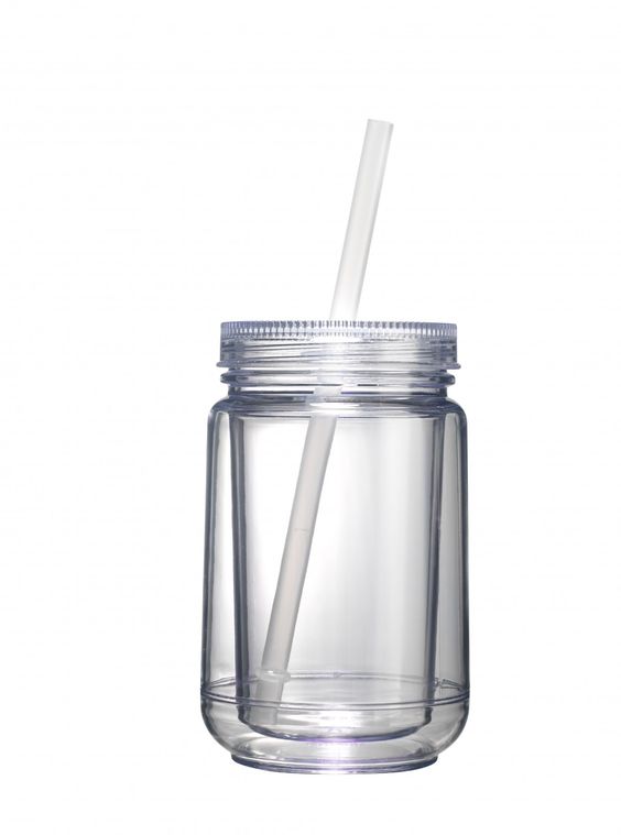 Maars Acrylic Mason Jar Tumbler - BLANK