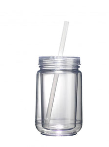 Maars Acrylic Mason Jar Tumbler - BLANK