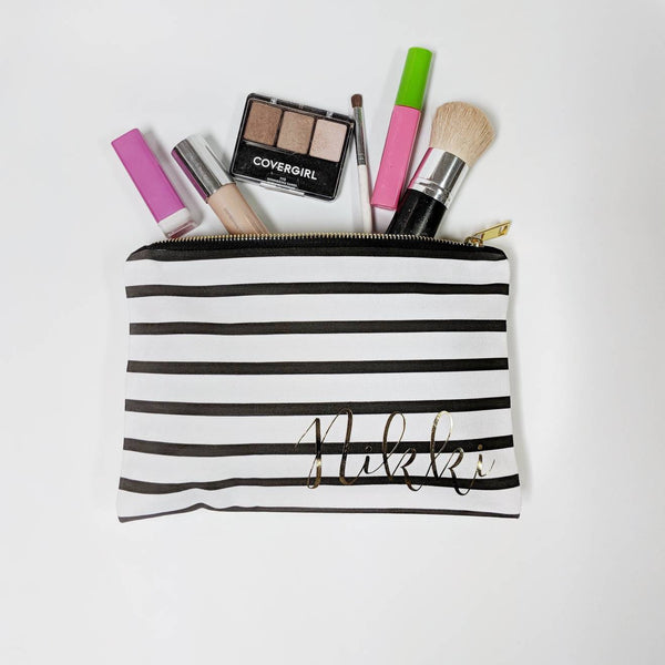 Personalized Make Up Bag/Makeup Bag/Wedding Party Gifts/Bridal Party Gifts/Gifts for her/Gifts for Bride/gift for mom/gift for bff