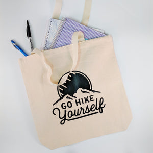 FREE SHIPPING Go Hike Yourself Canvas Tote Bag