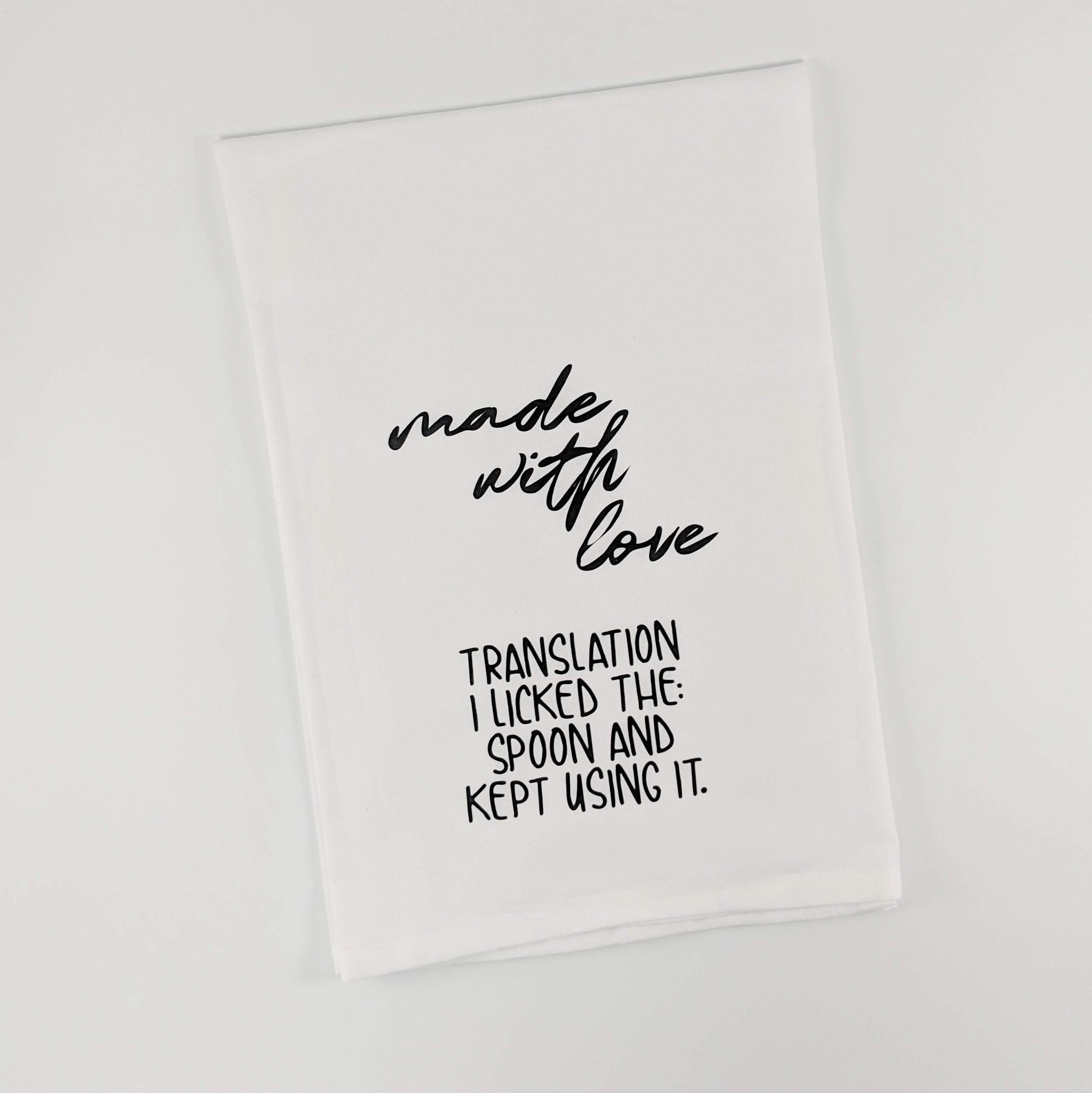 FREE SHIPPING Made With Love Funny Kitchen Towel